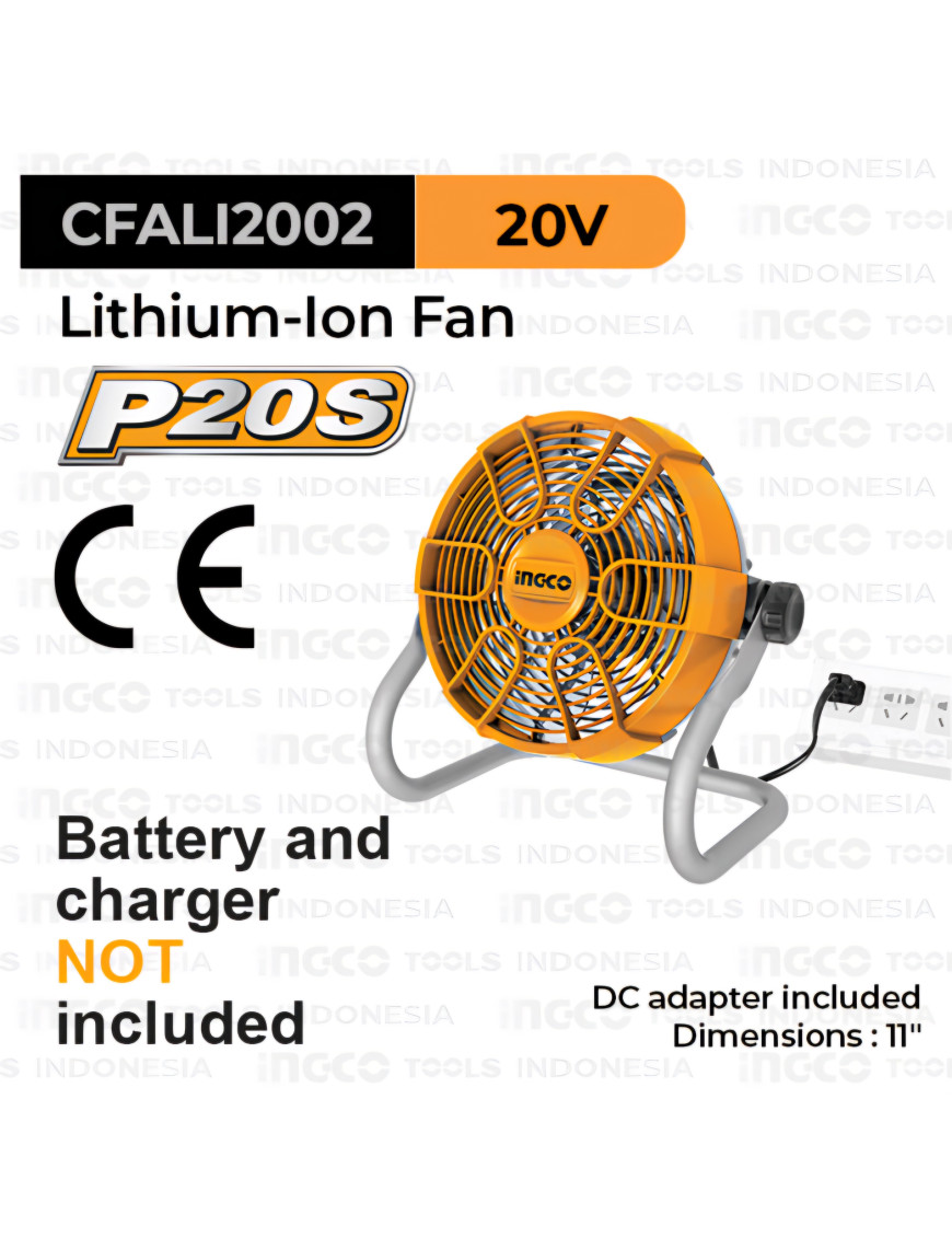 Вентилятор 11" 20V INGCO CFALI2002