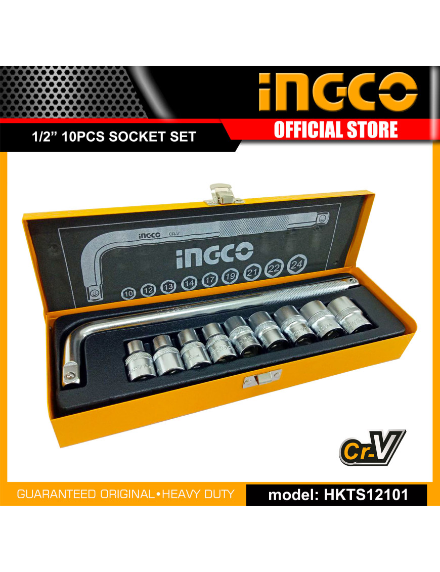 Набор головок 10pcs INGCO HKTS12101