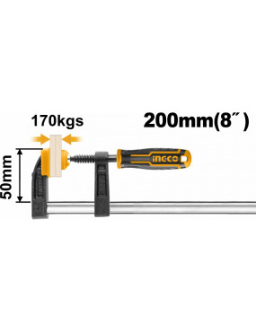 Струбцина F-образная 50*200 мм INGCO HFC020502