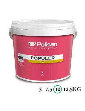 Polisan Populer Plastik матовая пластиковая краска, 10кг