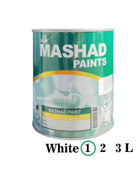 Краска белая Mashad paints, 1 литр