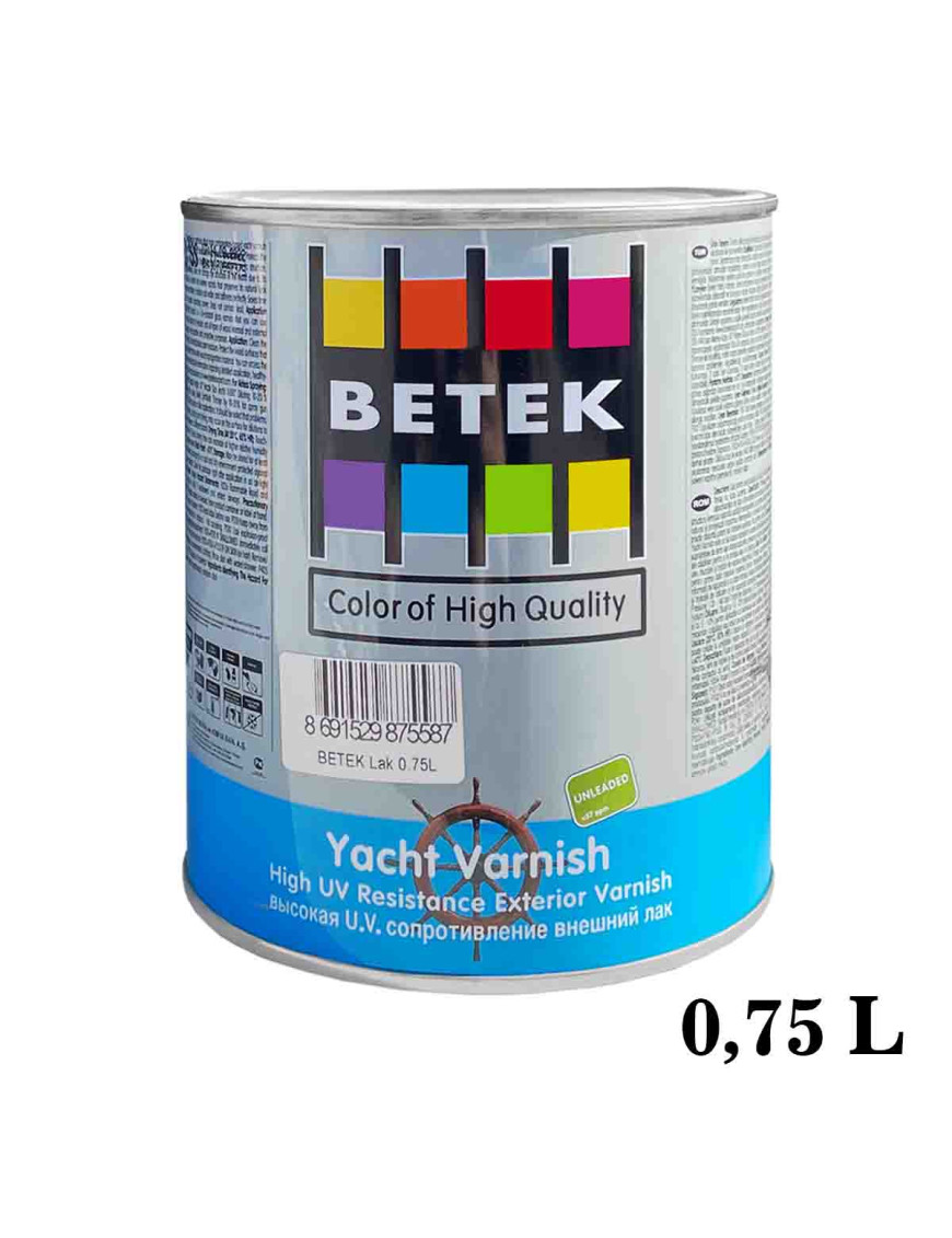 Лак BETEK Yacht Varnish, 0,75л