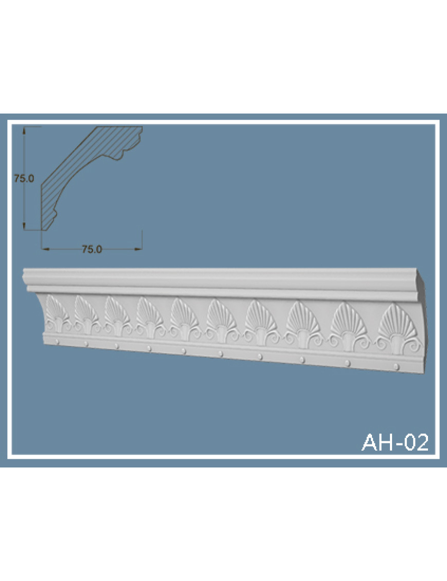 Потолочный плинтус Ak-hünji AH-02