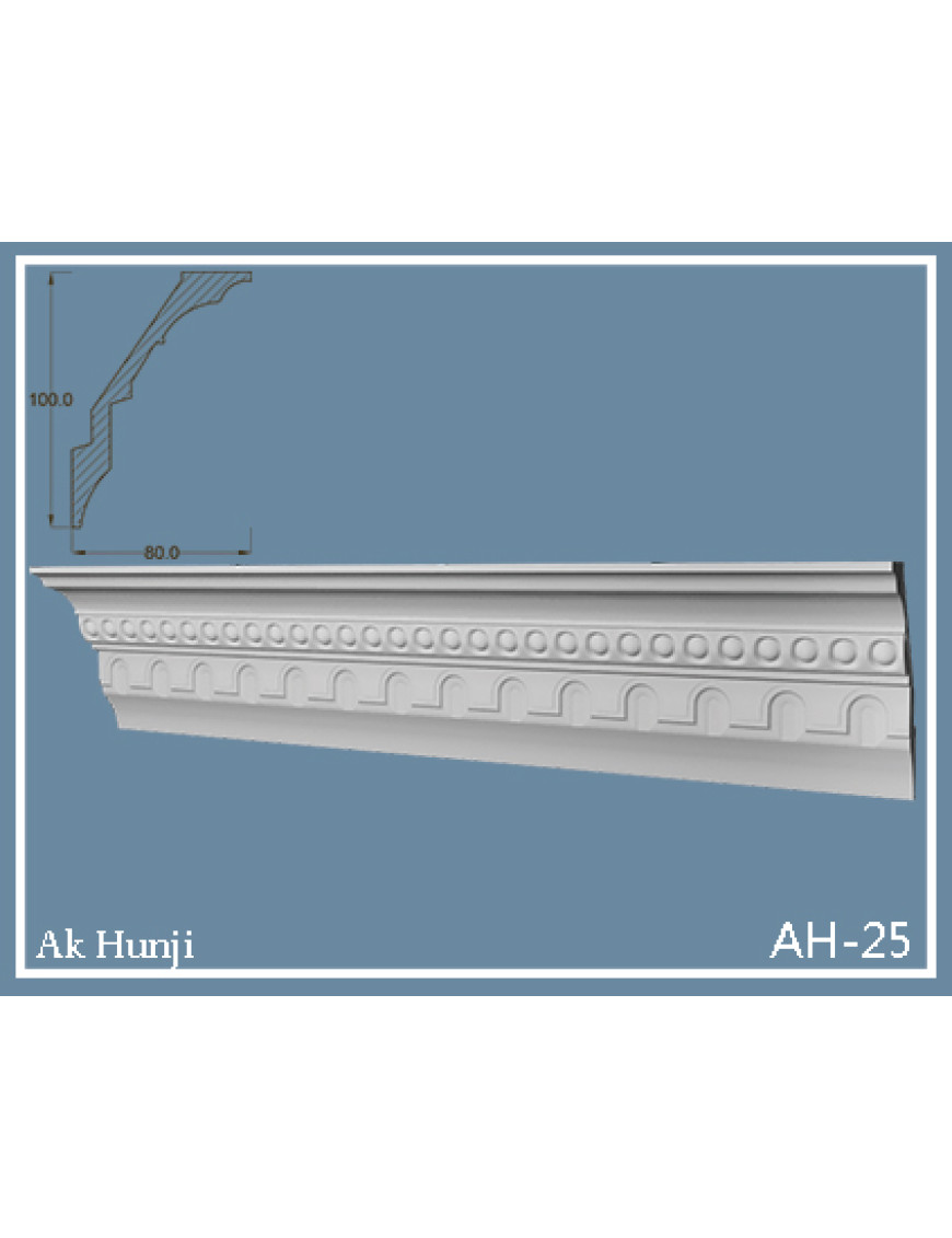 Потолочный плинтус Ak-hünji AH-25