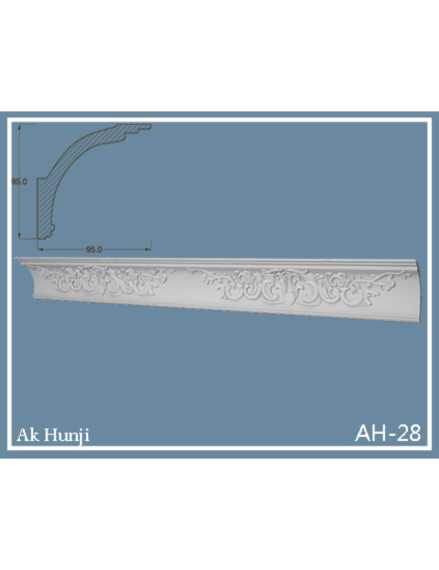 Потолочный плинтус Ak-hünji AH-28