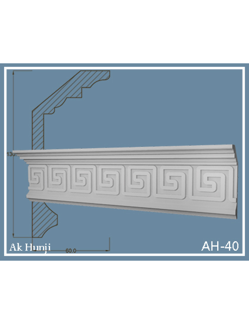 Потолочный плинтус Ak-hünji AH-40