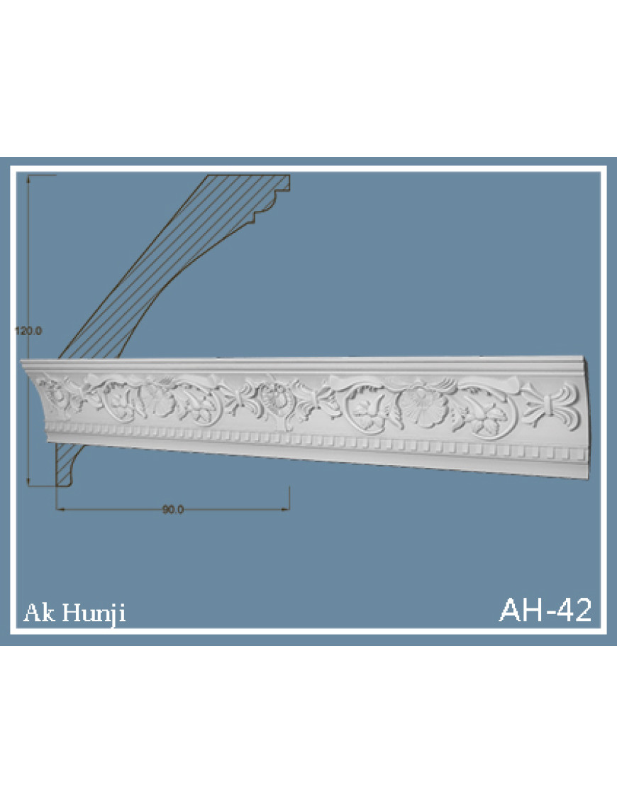 Потолочный плинтус Ak-hünji AH-42