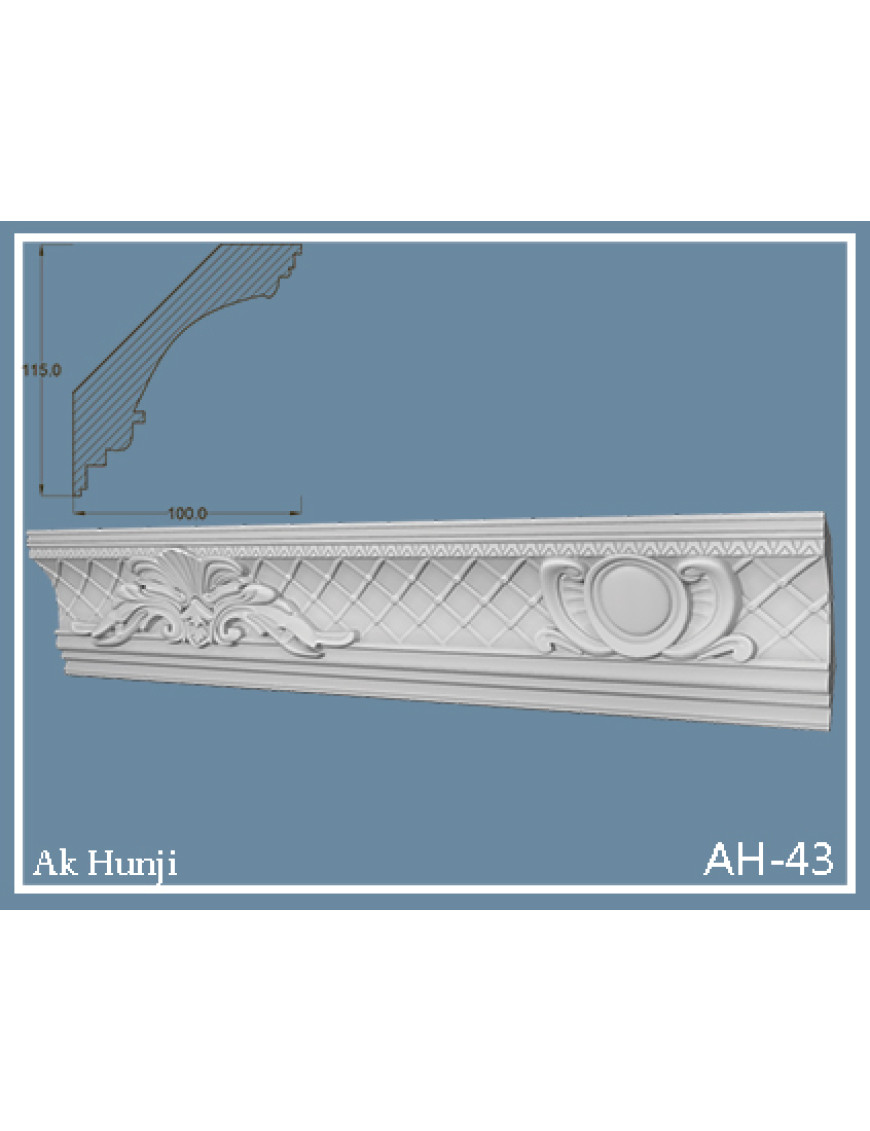 Потолочный плинтус Ak-hünji AH-43