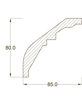 Потолочный плинтус Ak-hünji AH-46