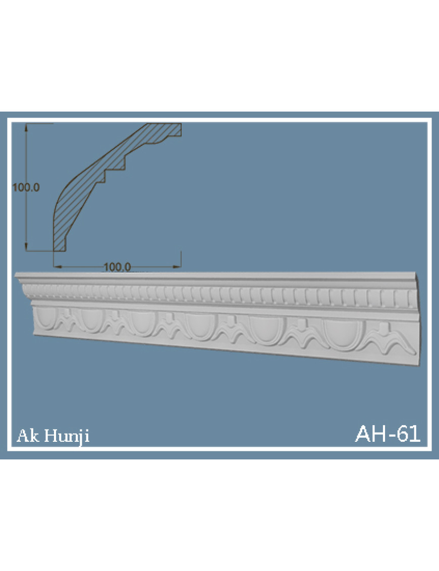 Потолочный плинтус Ak-hünji AH-61