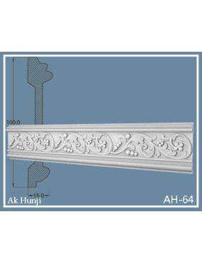 Потолочный плинтус Ak-hünji AH-64