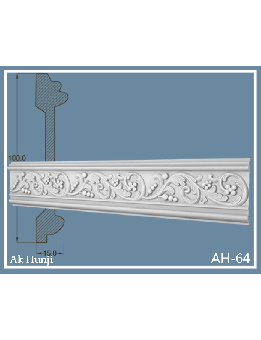 Потолочный плинтус Ak-hünji AH-64