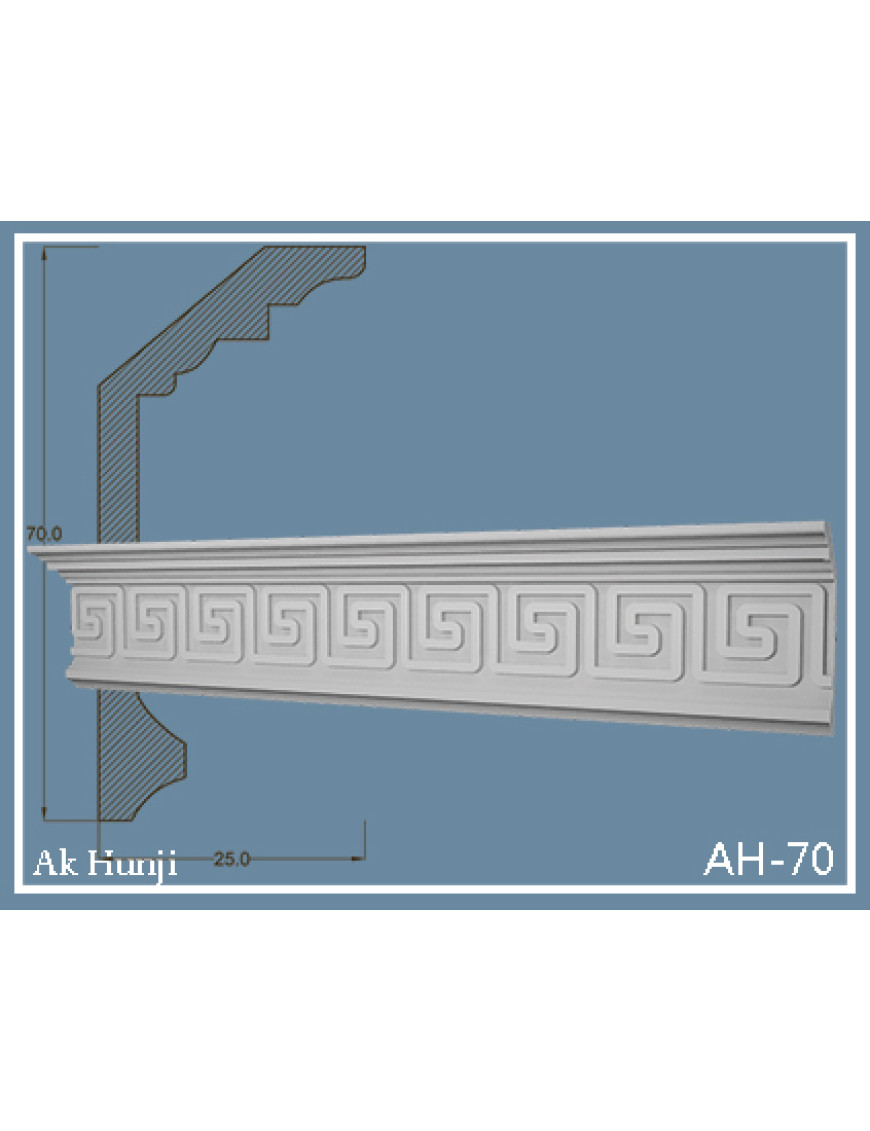 Потолочный плинтус Ak-hünji AH-70