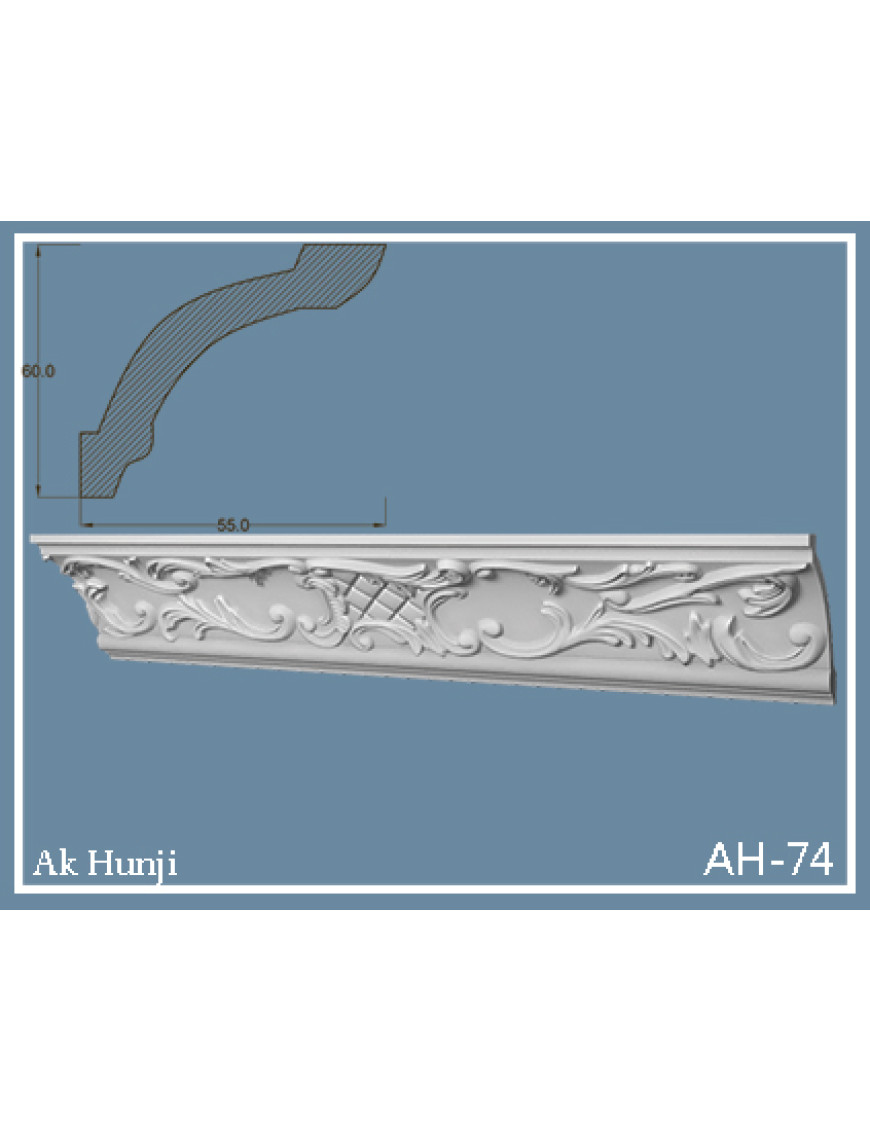 Потолочный плинтус Ak-hünji AH-74
