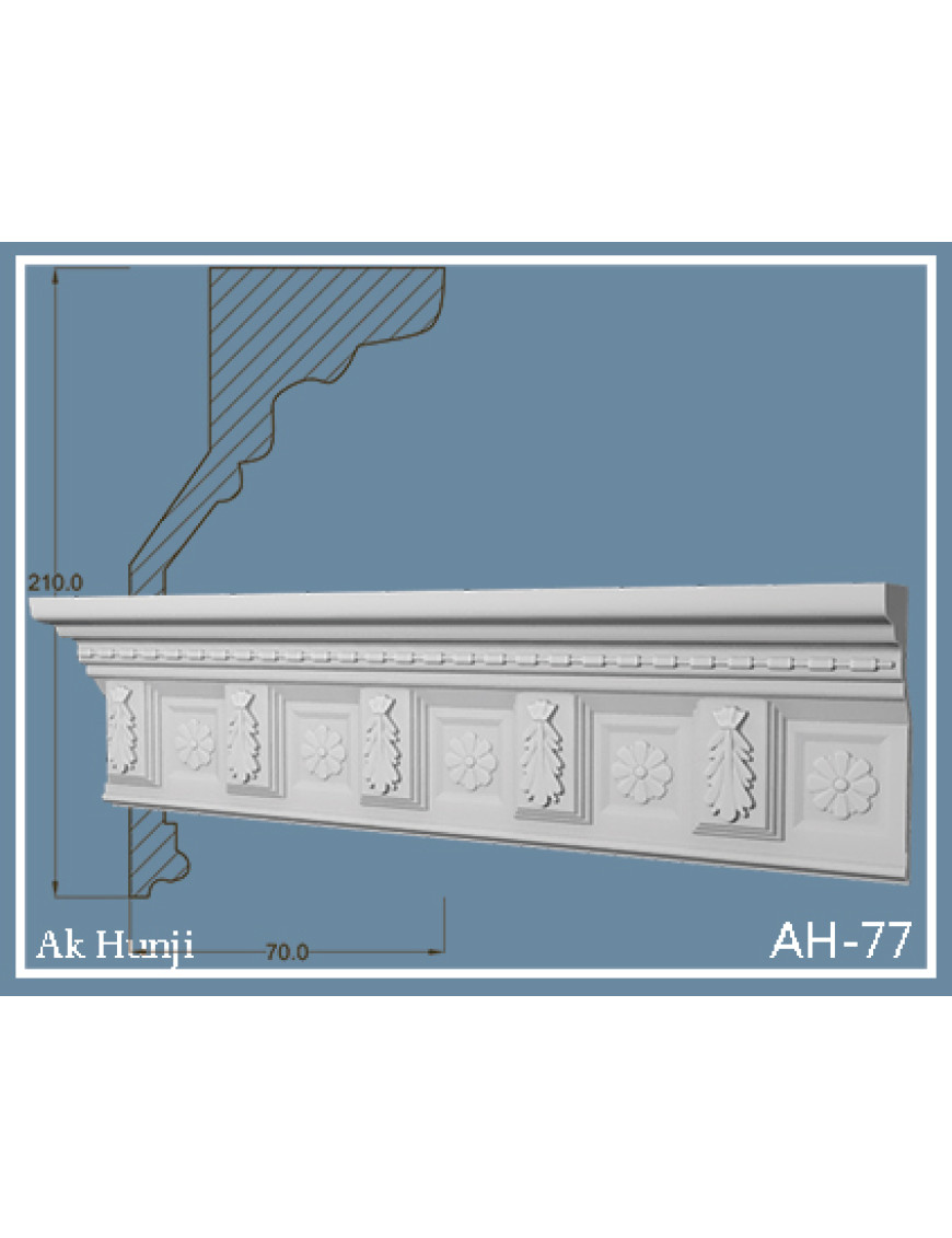 Потолочный плинтус Ak-hünji AH-77