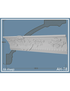 Потолочный плинтус Ak-hünji AH-78