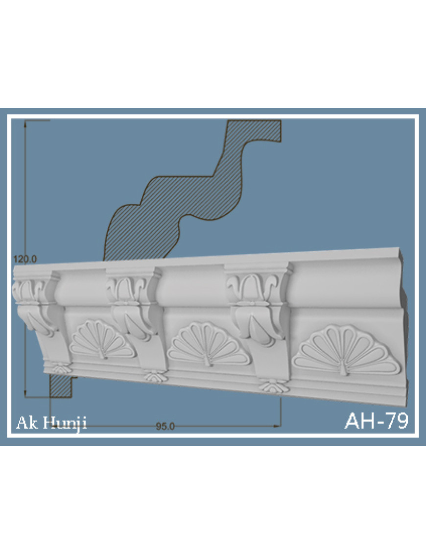 Потолочный плинтус Ak-hünji AH-79