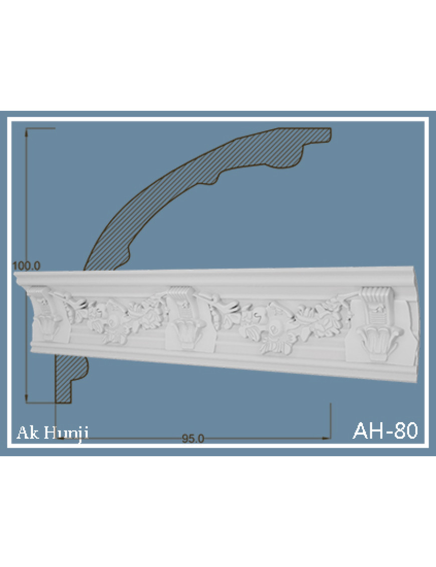 Потолочный плинтус Ak-hünji AH-80