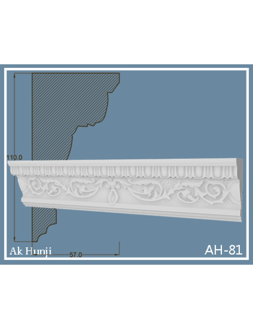 Потолочный плинтус Ak-hünji AH-81