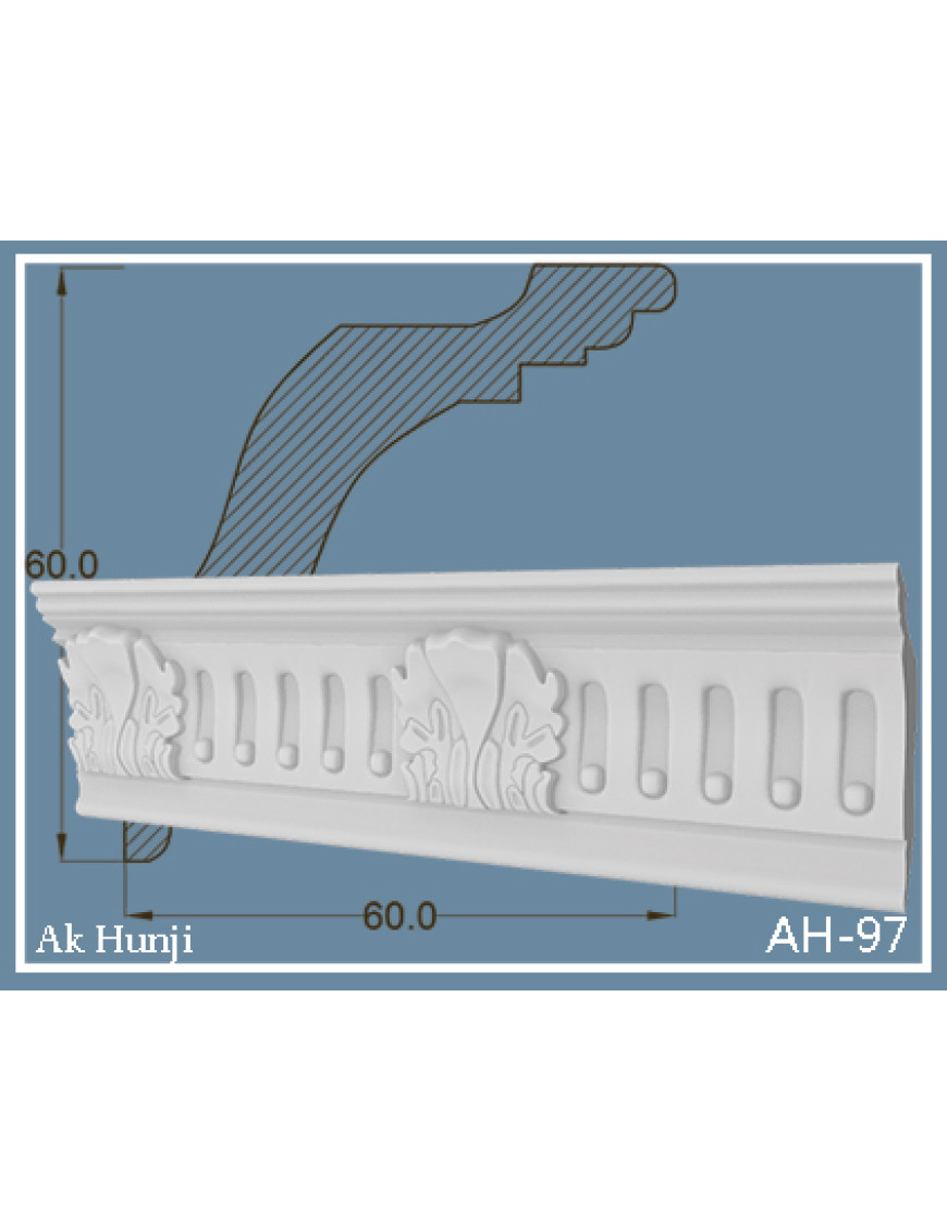 Потолочный плинтус "Ak hünji" AH-97