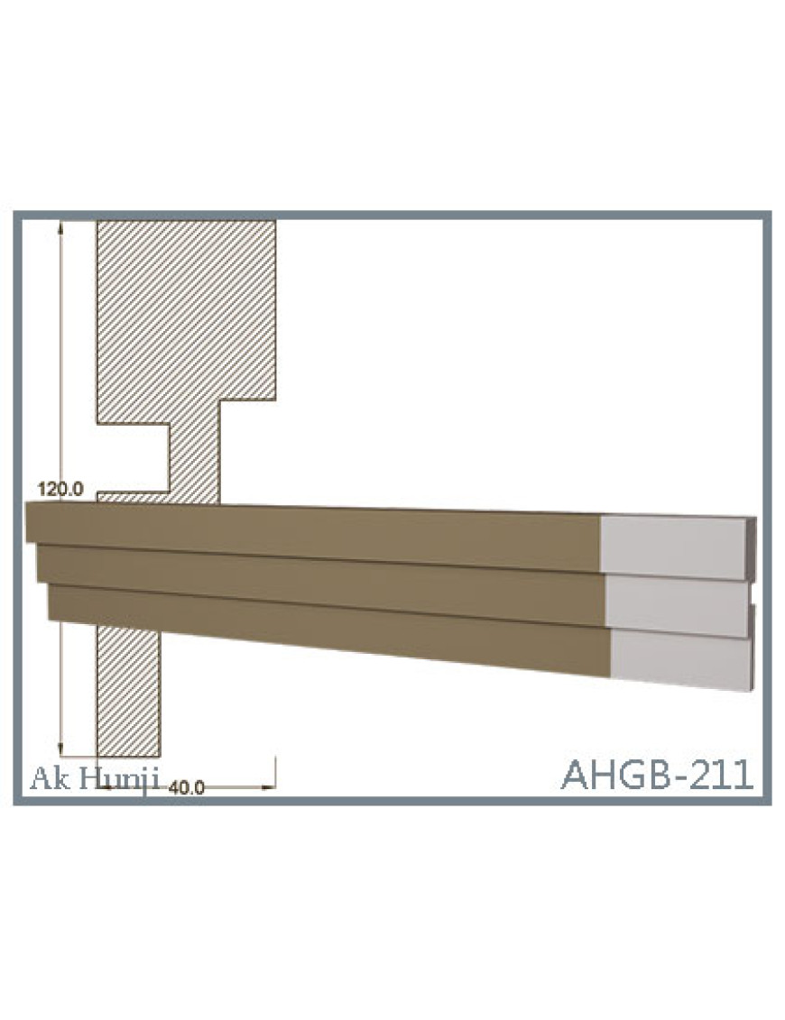 Молдинг настенный и потолочный  "Ak-Hünji" AHGB-211