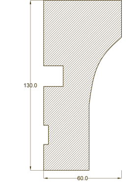 Молдинг настенный и потолочный  "Ak-Hünji" AHGB-248