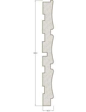 Молдинг настенный и потолочный  "Ak-Hünji" AHGB-289