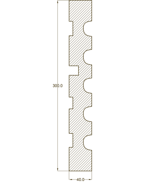 Молдинг настенный и потолочный  "Ak-Hünji" AHGB-328