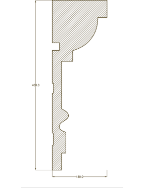 Молдинг настенный и потолочный  "Ak-Hünji" AHGB-358