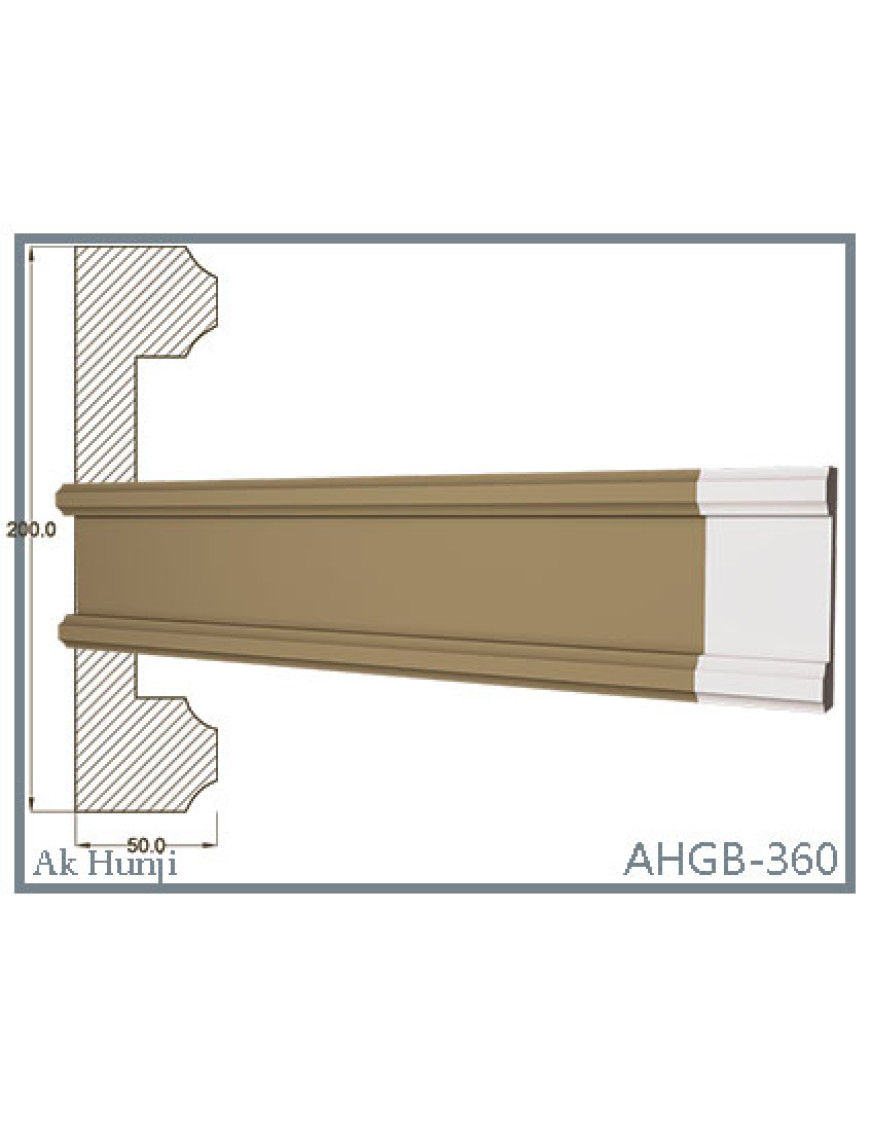 Молдинг настенный и потолочный  "Ak-Hünji" AHGB-360