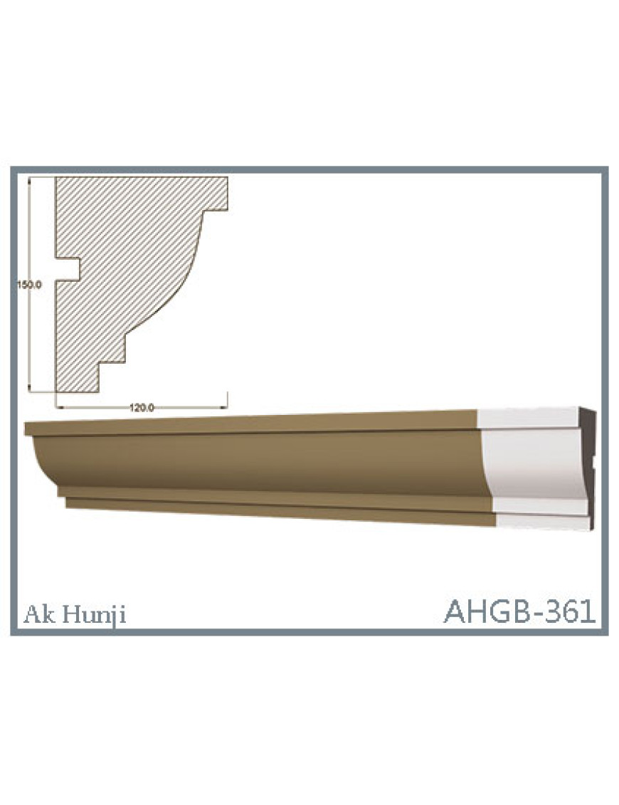 Молдинг настенный и потолочный  "Ak-Hünji" AHGB-361