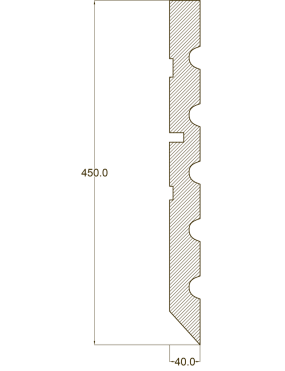 Молдинг настенный и потолочный  "Ak-Hünji" AHGB-386