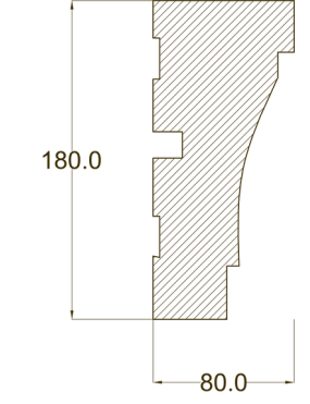 Молдинг настенный и потолочный  "Ak-Hünji" AHGB-392