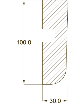 Молдинг настенный и потолочный  "Ak-Hünji" AHGB-393