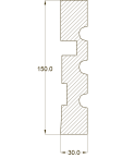 Молдинг настенный и потолочный  "Ak-Hünji" AHGB-395