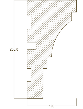 Молдинг настенный и потолочный  "Ak-Hünji" AHGB-426