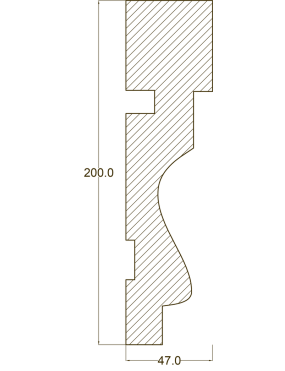 Молдинг настенный и потолочный  "Ak-Hünji" AHGB-428